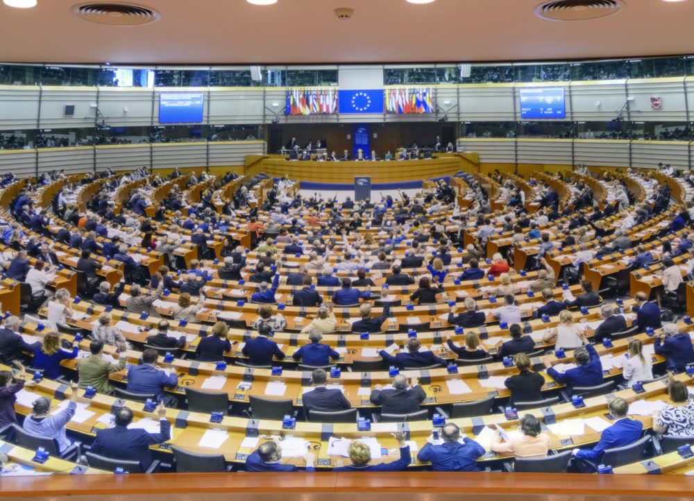 Bruxelles Eu Parlamentet Plenarsal 2019 Kai Johansen