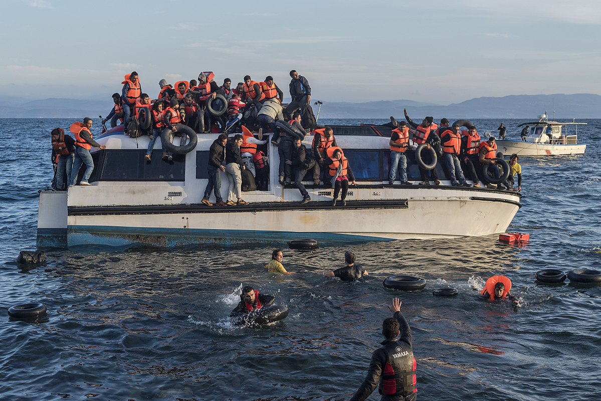 Flygtninge, Lesbos, Wikipedia