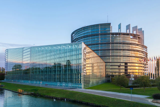 Building "louise Weiss" Of European Parliament In Strasbourg, Al