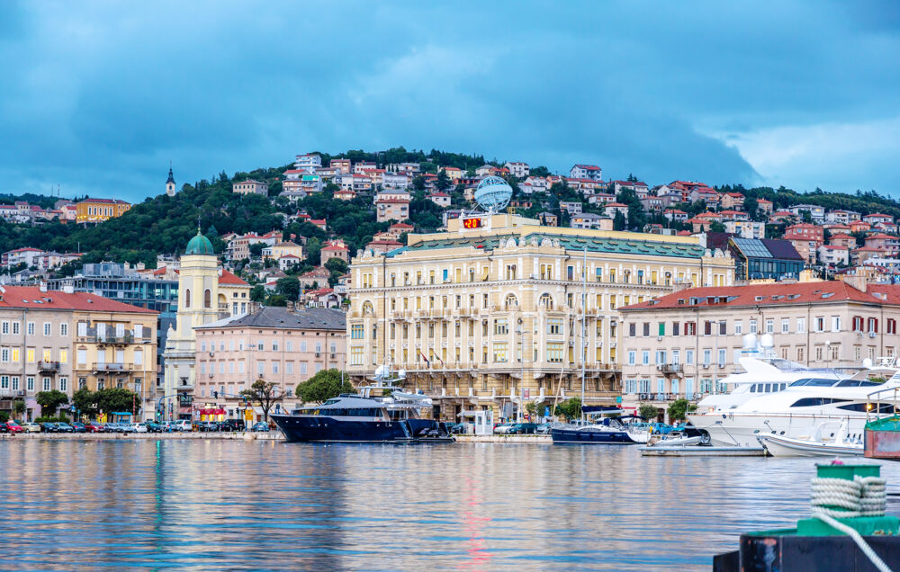 View Of Rijeka City In Croatia
