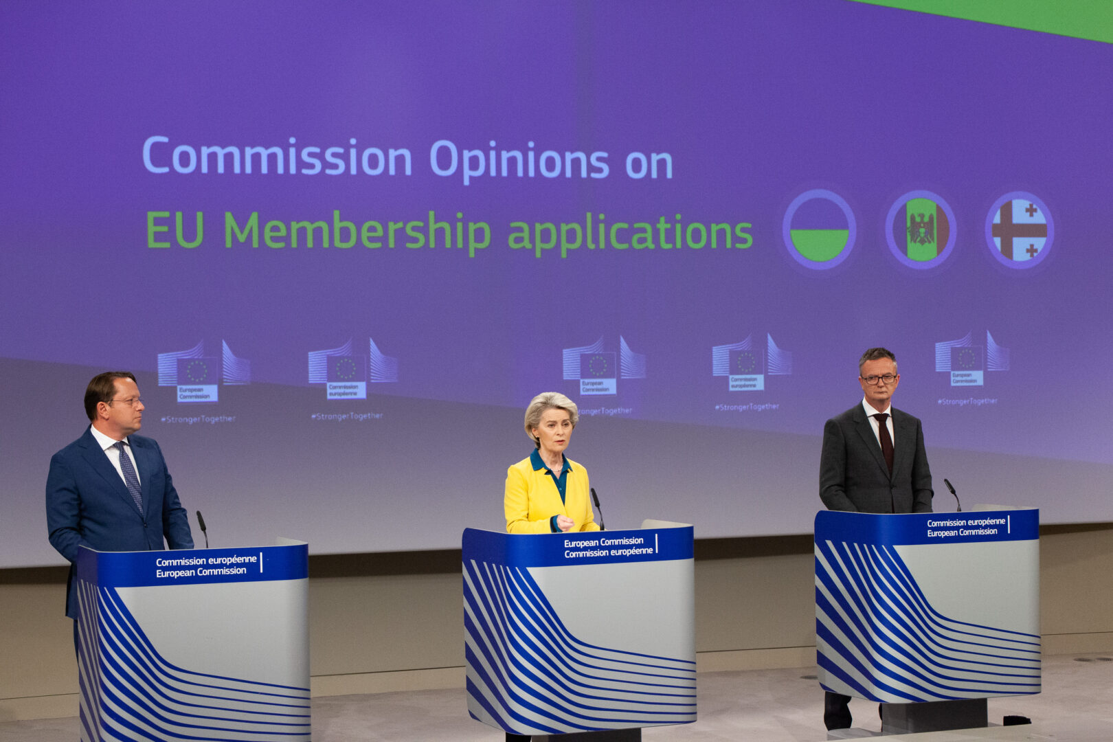 Read Out Of The Weekly Meeting Of The Von Der Leyen Commission By Ursula Von Der Leyen, President Of The European Commission And Olivér Várhelyi, European Commissioner, On The Commission’s Opinions On The Eu Membership Applications By Ukraine, Moldova
