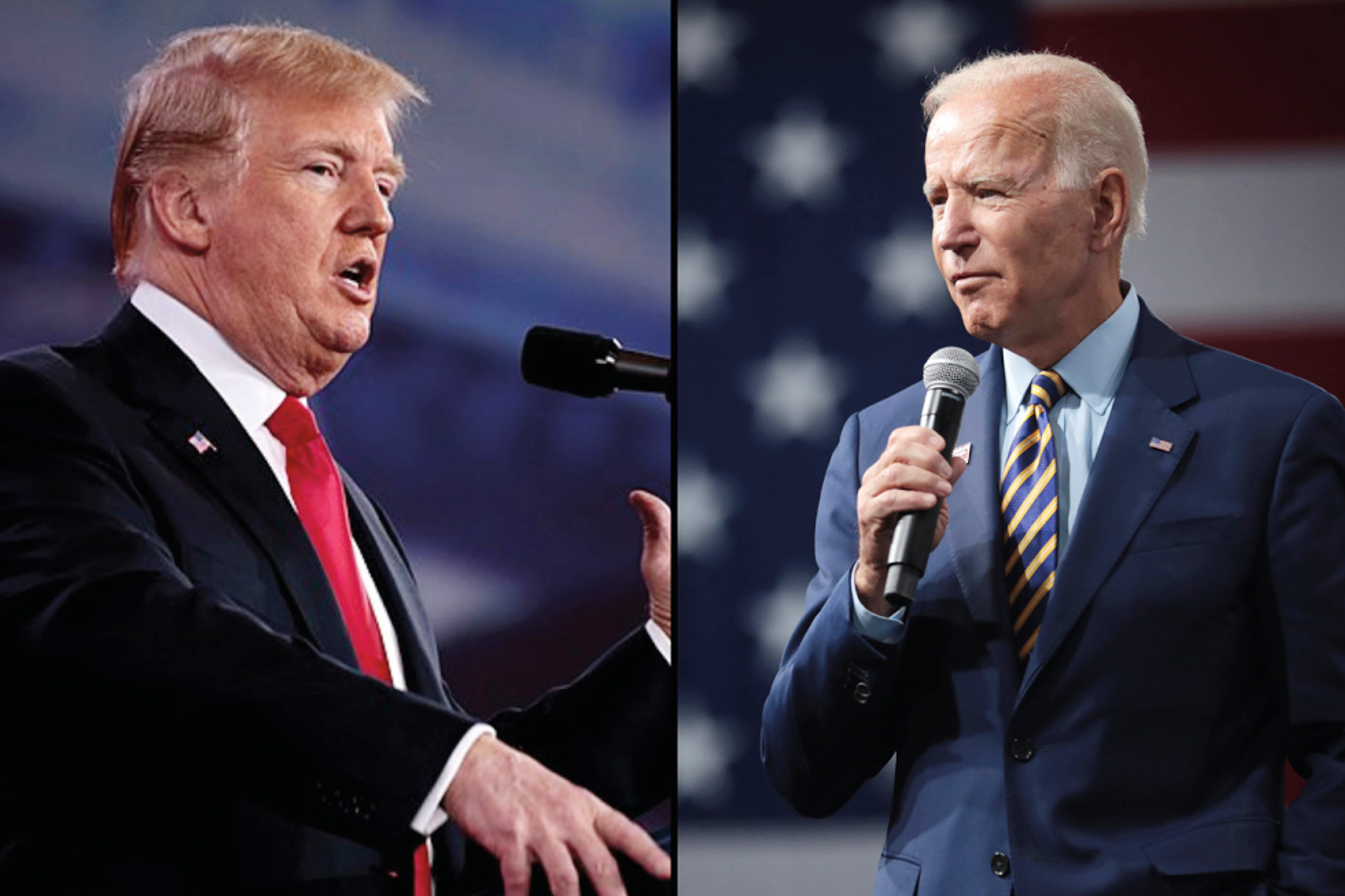 Donald Trump og Joe Biden dyster igen ved Præsidentvalget 2024