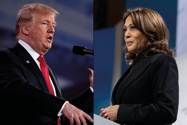 Donald Trump mod Kamala Harris