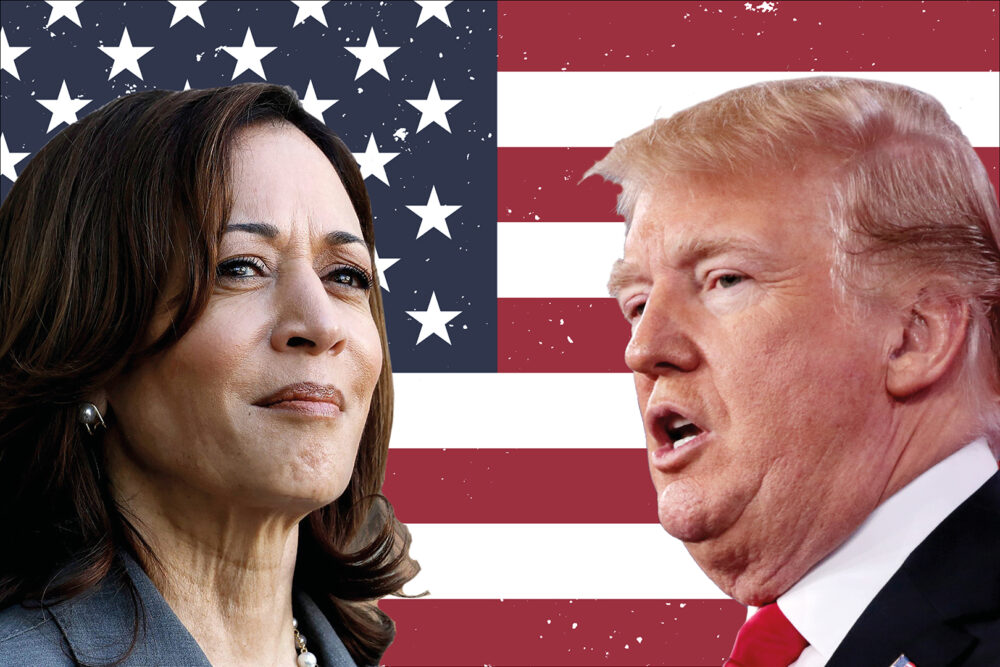 Kamala Harris og Donald Trump