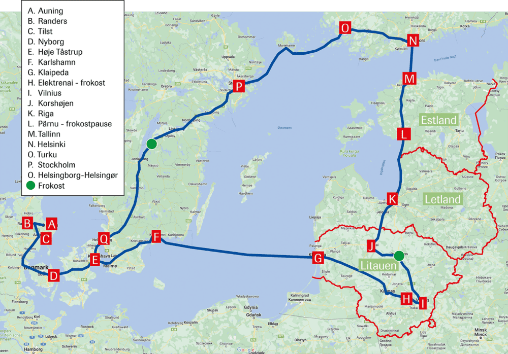 Baltikumrute via Finland