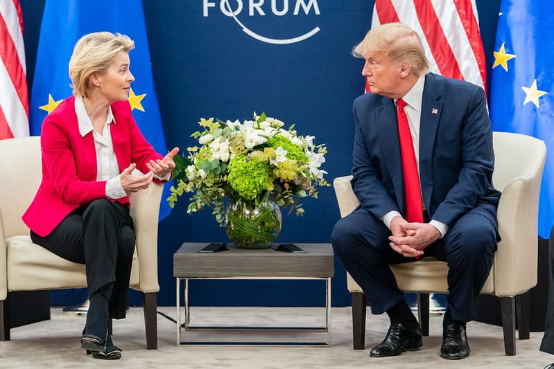 Europa-Kommissionens formand Ursula von der Leyen og USA's præsident Donald J. Trump (Kilde: White House / Public Domain)